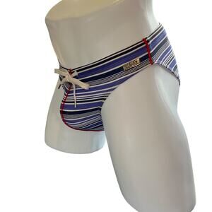Andrew Christian Savoy Stripe Bikini Large